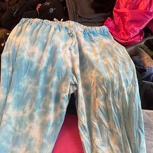 baggy sky blue joggers